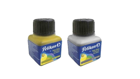 TINTA P/DIBUJO PELIKAN CHINA COLOR ORO/PLATA C/U
