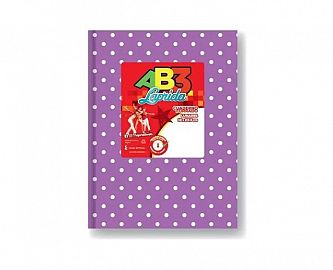 CUADERNO 19 X 23 LAPRIDA AB3 LILA LUNARES T/D 50 HS RAY