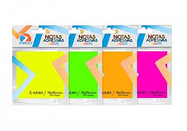 NOTAS EZCO AUTOAD 75 X 75 MM X 100 HS .980654-N NEON