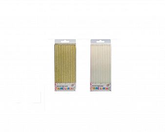 COTILLON VELAS FINITAS GIBRE X 12 UN-BL/DOR ( VTFGBL/DO/CE/RO)