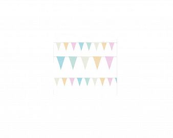 COTILLON GUIRNALDA BANDERINES PASTEL 360X22 X 12.5 X 5 CM GUT03PA