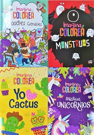 LIBRO P/PINTAR COL. IMAGINA Y COLOREA-(P) LIST-055/056/217/219