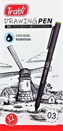 MARCADOR TRABI DRAWING PEN 0.3 MM- TR13012