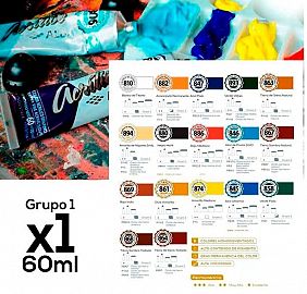 ACRILICO ALBA 886 ROJO MEDIANO 60 ML GRUPO 1