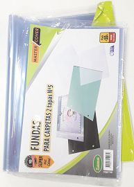 FUNDA P/CARPETA Nº5 2 TAPAS PVC X 10 UN 3924