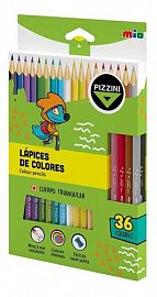 LAPICES DE COLORES PIZZINI X 36 LARGOS  LML2736