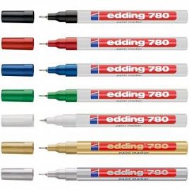MARCADOR EDDING 780 PERM.EX.FINO BCO