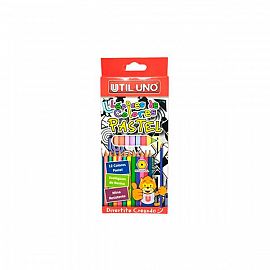LAPICES DE COLORES PASTEL UTIL UNO X 12 LARGOS- CPE12 PASTEL (LPP-12)