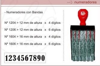 SELLO NUMERADOR 15 MM 6 BANDAS (1206)