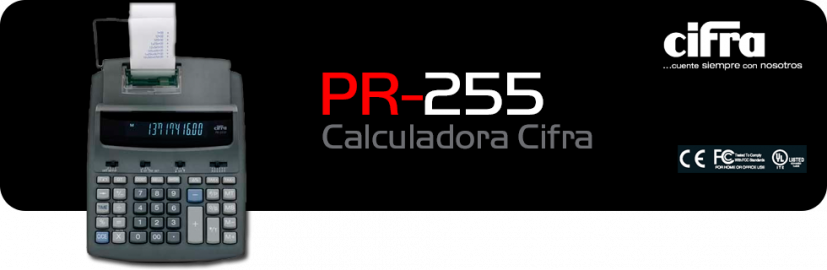 CALCULADORA CIFRA PR-255 C/IMP USO INTENSIVO