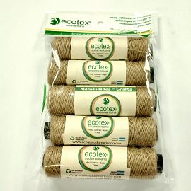 HILO YUTE NATURAL CONITOS MANUALIDADES M&C X 5 U.-1087