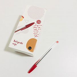 BOLIGRAFO SKYCOLOR 1 MM - ROJO JJ20103-R