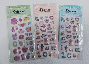 STICKERS MODELOS VS. C/BORDE DORADO-25626/27312