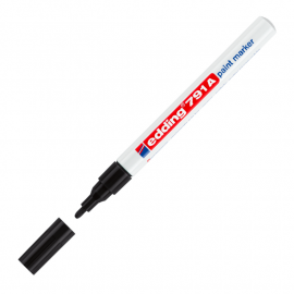 MARCADOR EDDING 791 PERMANENTE NEGRO T/ESMALTE P/FINA-051