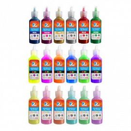 ADHESIVO C/GLITTER EZCO 21 GRS AZUL C/U