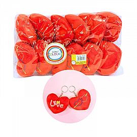 LLAVERO PELUCHE CORAZON 9 X 7 CM-27517
