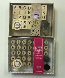 SELLOS LETRAS MAYUSCULAS/MINISCULAS CURSIVA + 2 ALMOHADILLAA 27677