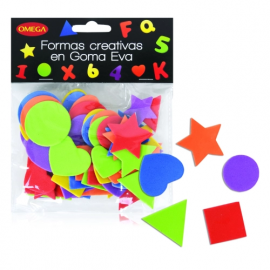 GOMA EVA FORMAS GEOMETRICAS X 60 UN-250806