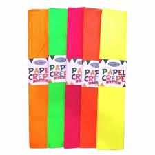 PAPEL CREPE IBI CRAFT X 10 UN FLUO VERDE-648050