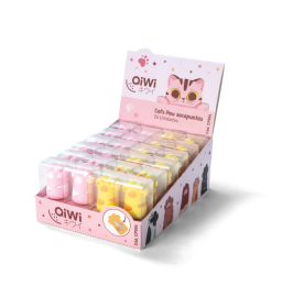 SACAPUNTAS QIWI HUELLITAS C/CAJITA - CP004