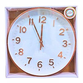 RELOJ DECORATIVO METALIZADO GRANDE PARA COLGAR A PILA -27243
