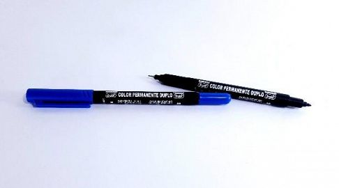 MARCADOR TRABI PERMANENTE DUPLO POCKET 311 AZUL PTA.F/M-TR31106