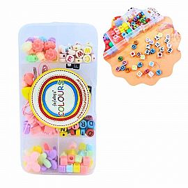 SET BIJOU X 8 DIVISIONES COLOR PASTEL/LETRAS Y FORMITAS -27160/62