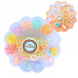 SET BIJOU FLOR PERLAS COLOR PASTEL-27258