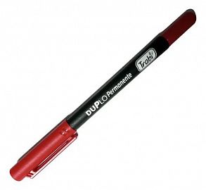 MARCADOR TRABI PERMANENTE DUPLO POCKET 311 ROJO PTA.F/M-TR31107
