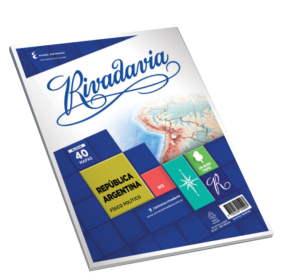 MAPA ESCOLAR Nº 3 ISLAS MALVINAS RIVADAVIA 232483