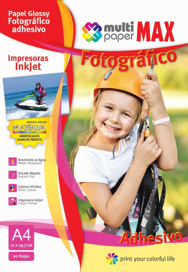 PAPEL GLOSSY ADHESIVO A4 20 HS 891204