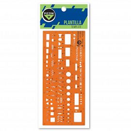 PLANTILLA PIZZINI NARANJA 