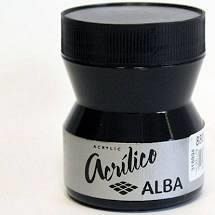 ACRILICO ALBA 880 NEGRO MARFIL 200 ML GRUPO 1