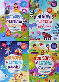 LIBRO ACTIVIDADES COL. MINI SOPAS DE LETRAS-(P) BK-117/118/119/120