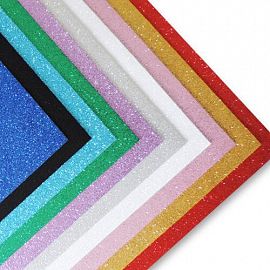 GOMA EVA GLITTER 40 X 60 CM X 10 UN SURTIDA